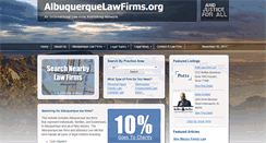 Desktop Screenshot of albuquerquelawfirms.org