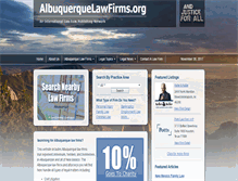 Tablet Screenshot of albuquerquelawfirms.org